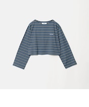 ＜NICE WEATHER＞マルチボーダー ショートロングスリーブ Tシャツ
