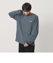 ＜NICE WEATHER＞マルチボーダー ロングスリーブ Tシャツ
