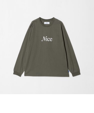 ＜NICE WEATHER＞NICE ロゴ ロング スリーブTシャツ