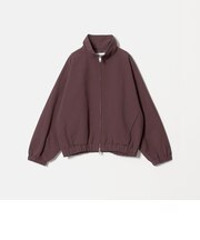 コットン ダブルクロス ジップ ブルゾン