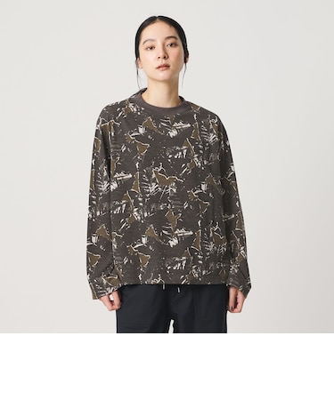 コットンポリエステル カモフラージュ ロングスリーブTシャツ