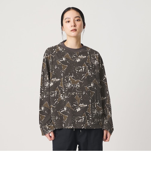コットンポリエステル カモフラージュ ロングスリーブTシャツ