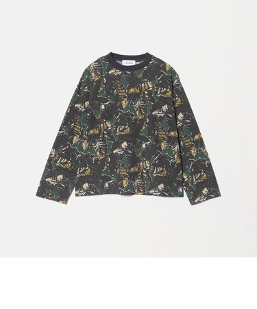 コットンポリエステル カモフラージュ ロングスリーブTシャツ