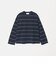 コットンポリエステル ボーダー ロングスリーブTシャツ