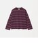 コットンポリエステル ボーダー ロングスリーブTシャツ