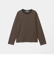 ソリッド＆ボーダー ロングスリーブ Tシャツ