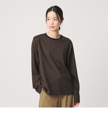 ソリッド＆ボーダー ロングスリーブ Tシャツ