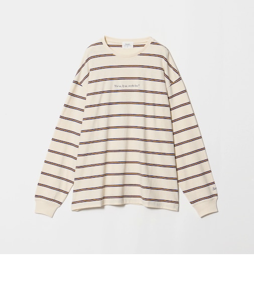 <Samplee>ボーダー ロングスリーブ Tシャツ