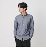 クイック ストレッチ シャンブレー ボタンダウン シャツ SLIM型 タテヨコストレッチ