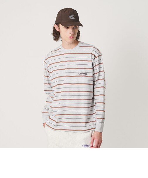 <CGS.>オーガニック コットン ロングスリーブ ボーダー Tシャツ
