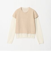レイヤード セット ニットプルオーバー ウォッシャブル