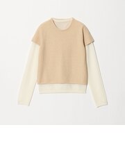 レイヤード セット ニットプルオーバー ウォッシャブル
