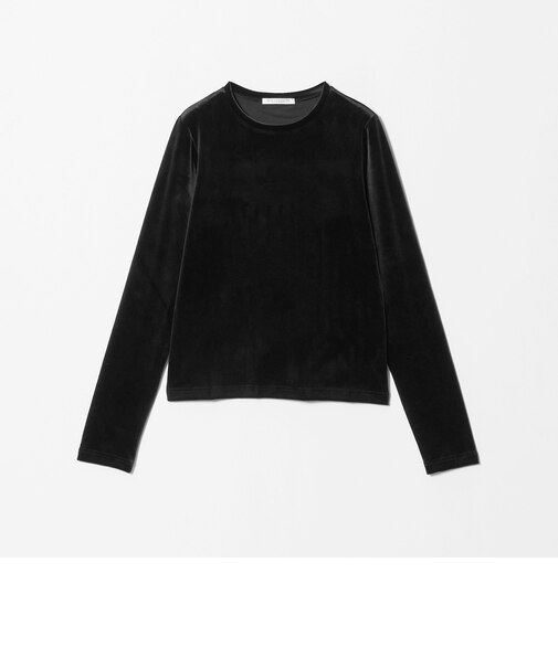 ベロア ロングスリーブTシャツ ウォッシャブル