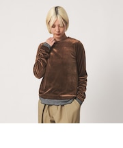 ベロア ロングスリーブTシャツ ウォッシャブル