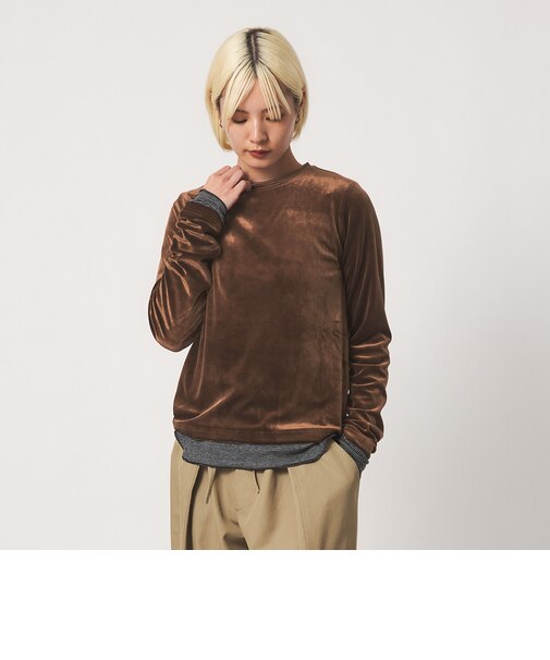 ベロア ロングスリーブTシャツ ウォッシャブル