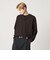 KNITEE フェザー コットン ヘンリーネック ニット Tシャツ ウォッシャブル