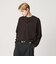 KNITEE フェザー コットン ヘンリーネック ニット Tシャツ ウォッシャブル