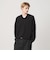 KNITEE フェザー コットン Vネック ニット Tシャツ ウォッシャブル