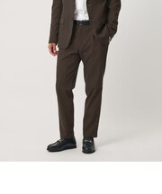 リサイクル ポリエステル 1プリーツ テーパード パンツ NO.3 セットアップ対応 ヨコストレッチ ウォッシャブル