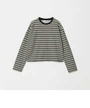 ベロアボーダー ロングスリーブ Tシャツ