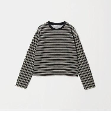 ベロアボーダー ロングスリーブ Tシャツ