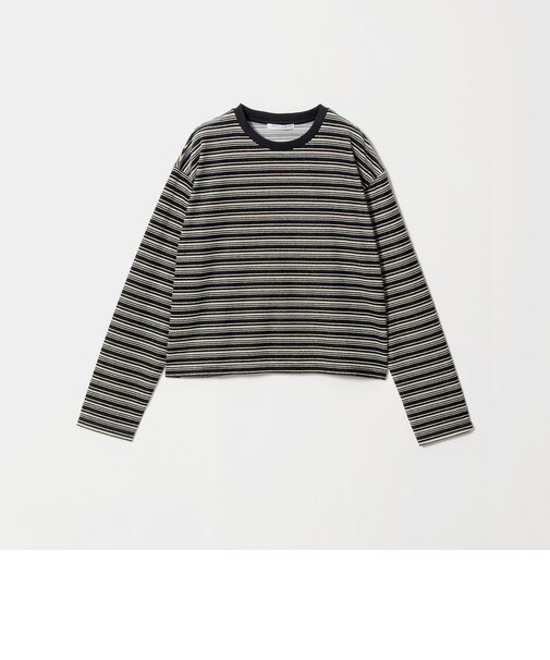 ベロアボーダー ロングスリーブ Tシャツ