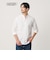 【WEB限定 WARDROBE SMART】コットン バンドカラー スキッパー シャツ