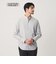 【WEB限定 WARDROBE SMART】コットン バンドカラー スキッパー シャツ