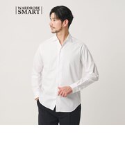【WEB限定 WARDROBE SMART】コットン ワイドカラー スキッパー シャツ