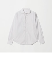 【WEB限定 WARDROBE SMART】コットン ワイドカラー スキッパー シャツ