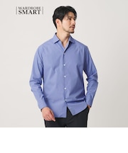 【WEB限定 WARDROBE SMART】コットン ワイドカラー スキッパー シャツ