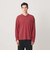 ウォッシュド ボーダー Vネック ロングスリーブ Tシャツ