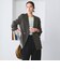 【WEB限定 Wardrobe DAILY MINIMAL】メランジ ダブルノーカラージャケット ウォッシャブル