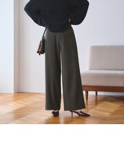 【WEB限定 Wardrobe DAILY MINIMAL】メランジ ステッチワイドパンツ ウォッシャブル