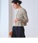 【WEB限定 Wardrobe DAILY MINIMAL】ボーダー ペプラムニットカーディガン