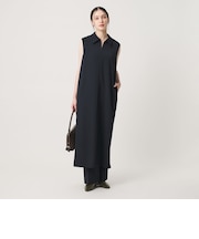 【WEB限定 Wardrobe DAILY MINIMAL】ダブルクロス スキッパーワンピース ウォッシャブル