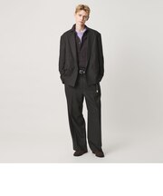 N/SUIT サキソニー 2プリーツ ワイド スラックス