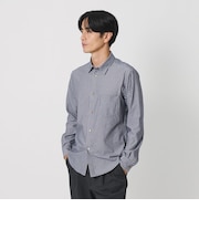 クイック ストレッチ ストライプ レギュラー シャツ SLIM型 吸水速乾 タテヨコストレッチ