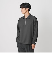 FUSION TWILL ハーフジップ カットソー UVカット タテヨコストレッチ