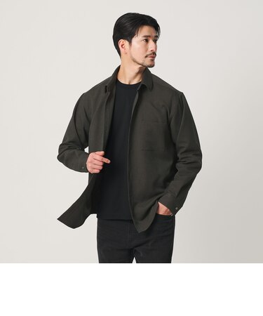 【WEB限定 WARDROBE SMART】ウールライク シャツ