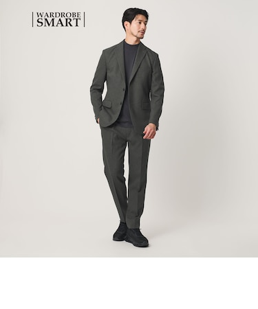 【WEB限定 WARDROBE SMART】LANATEC OX セットアップ/総裏ジャケット&イージーパンツ