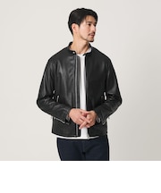 【WEB限定 WARDROBE SMART】 シープ シングル ライダースジャケット