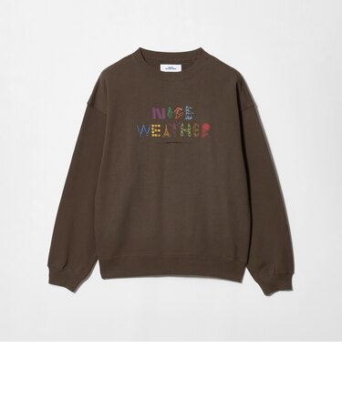 <NICE WEATHER>タイポグラフィーロゴ スウェット プルオーバー