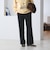 【WEB限定 Wardrobe DAILY MINIMAL】ダブルクロス フレアパンツ ウォッシャブル