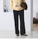 【WEB限定 Wardrobe DAILY MINIMAL】ダブルクロス フレアパンツ ウォッシャブル