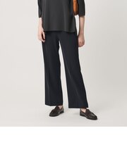 【WEB限定 Wardrobe DAILY MINIMAL】ダブルクロス フレアパンツ ウォッシャブル