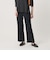【WEB限定 Wardrobe DAILY MINIMAL】ダブルクロス フレアパンツ ウォッシャブル