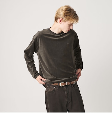 <LACOSTE for BEAUTY&YOUTH> ベロア ロングスリーブ Tシャツ