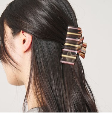 ストライプ ヘアクリップ