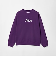 <NICE WEATHER>NICE ロゴスウェット